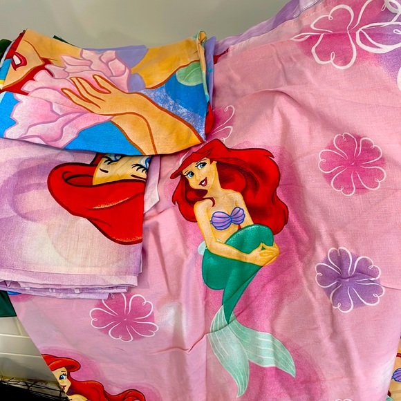 Little mermaid full size sheet set